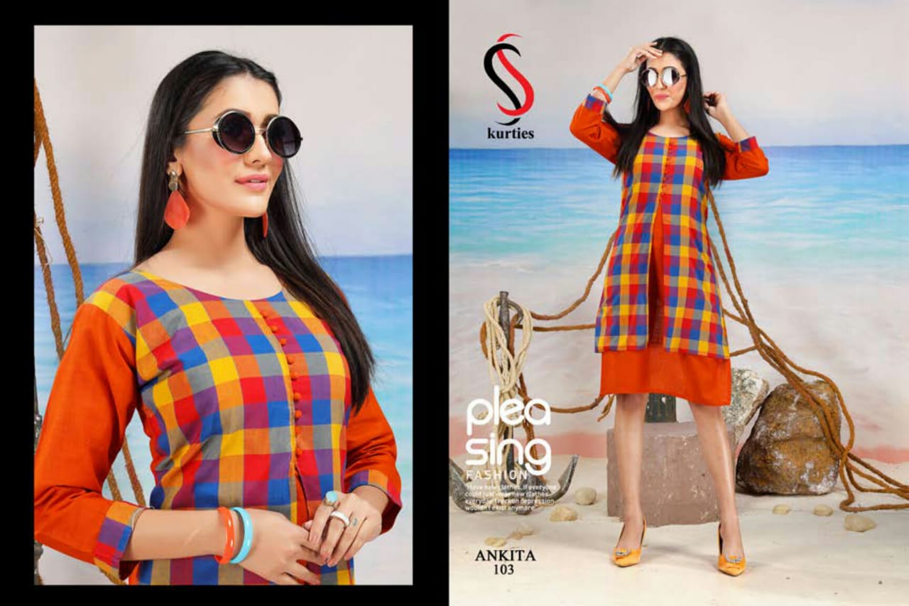 SS Ankita Handloom Cotton Printed Kurti Collection